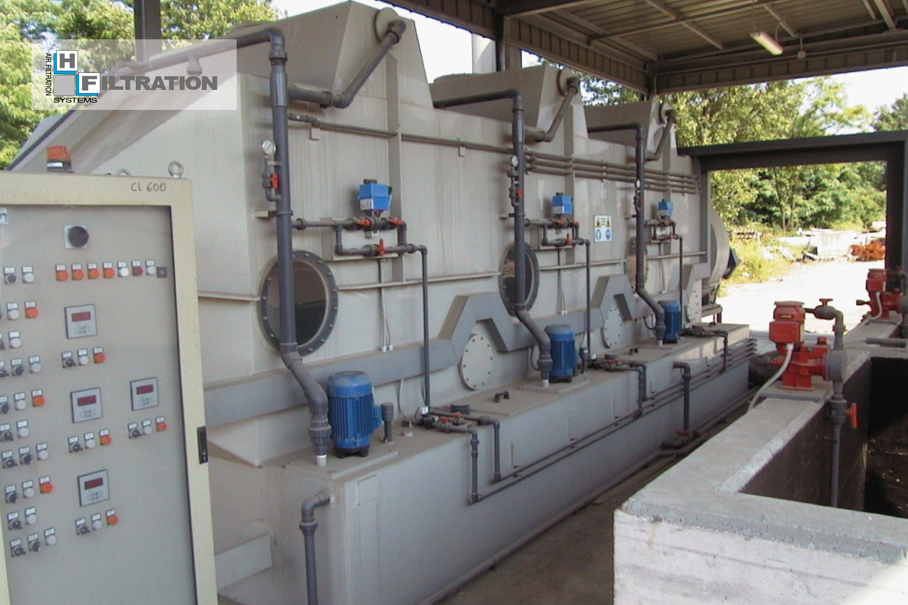 Wieża płucząca SCRUBBER do skutecznej obróbki zanieczyszczonych gazów i oparów. wieza pluczaca scrubber hf group